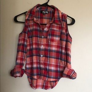 Chillipop Cold Shoulder Shirt Girls 7/8